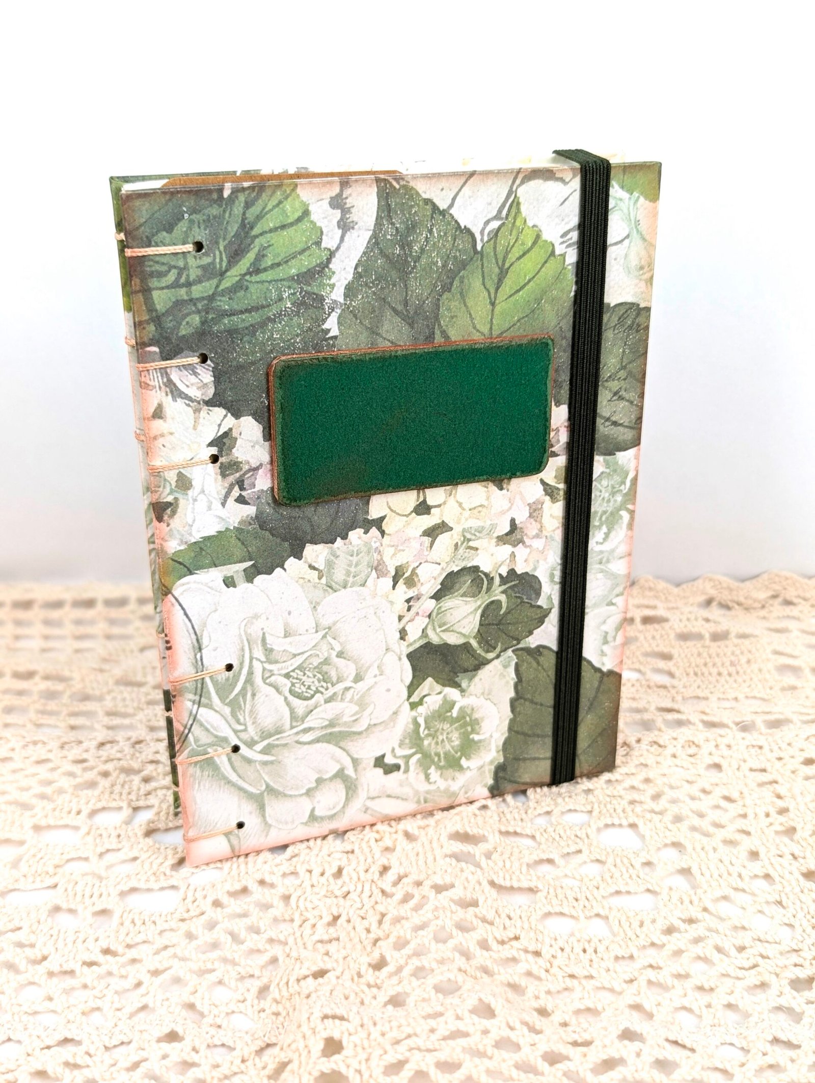 Green Open-spine Scrapbook