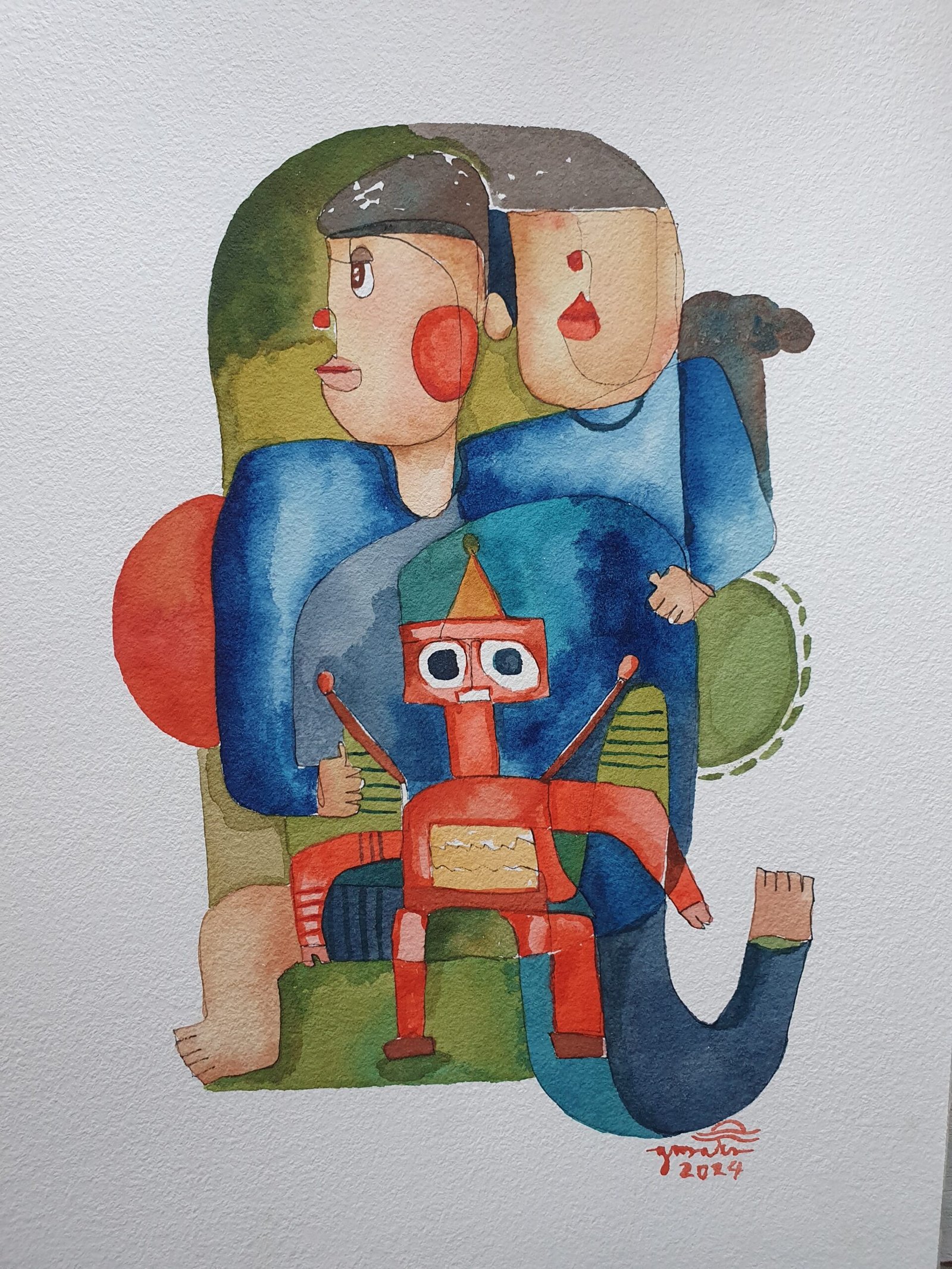 Batang de Makina Watercolor Sketchbook - Image 2