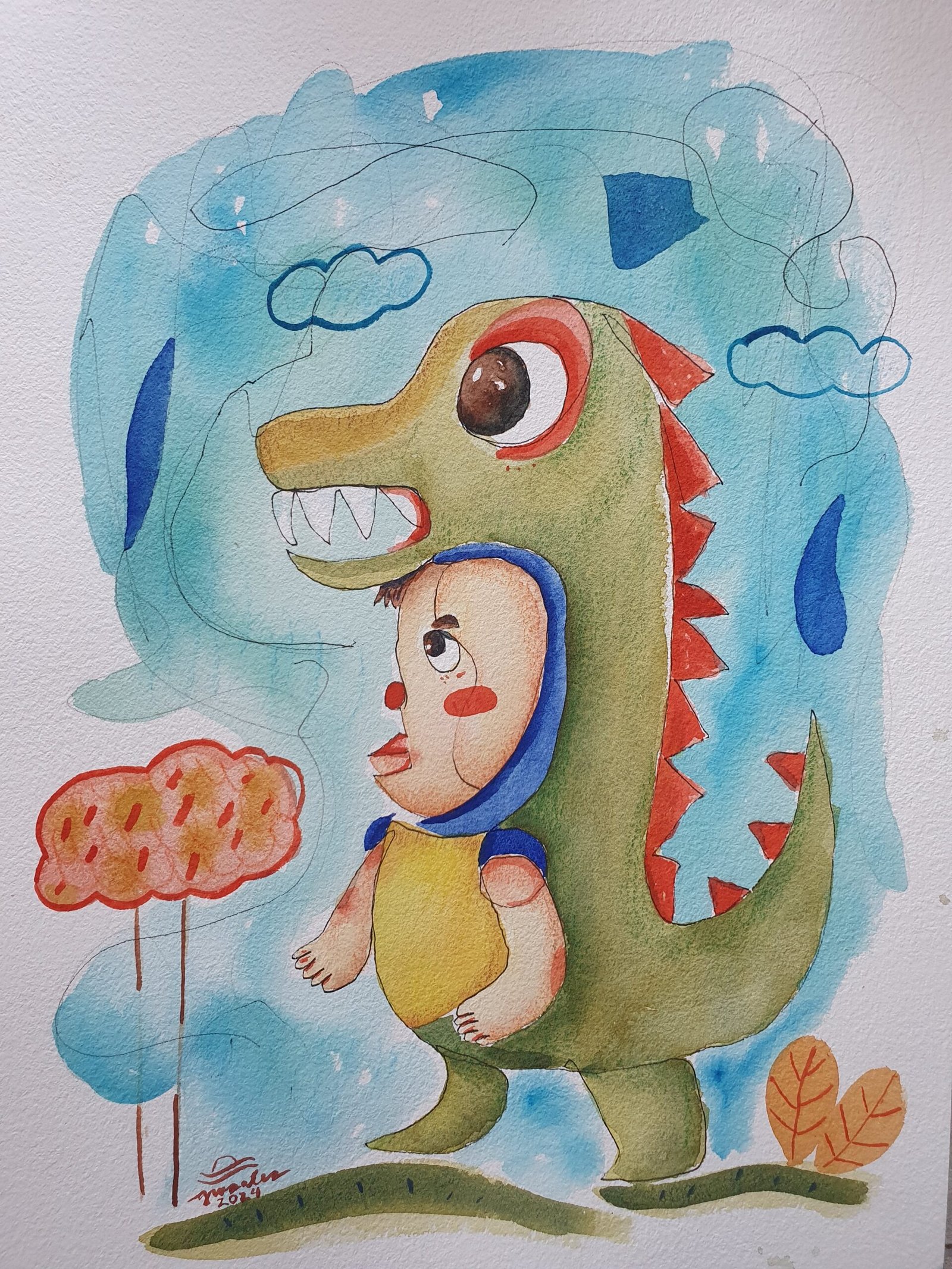 "Courage That Lies Within" Watercolor Sketchbook - Image 2