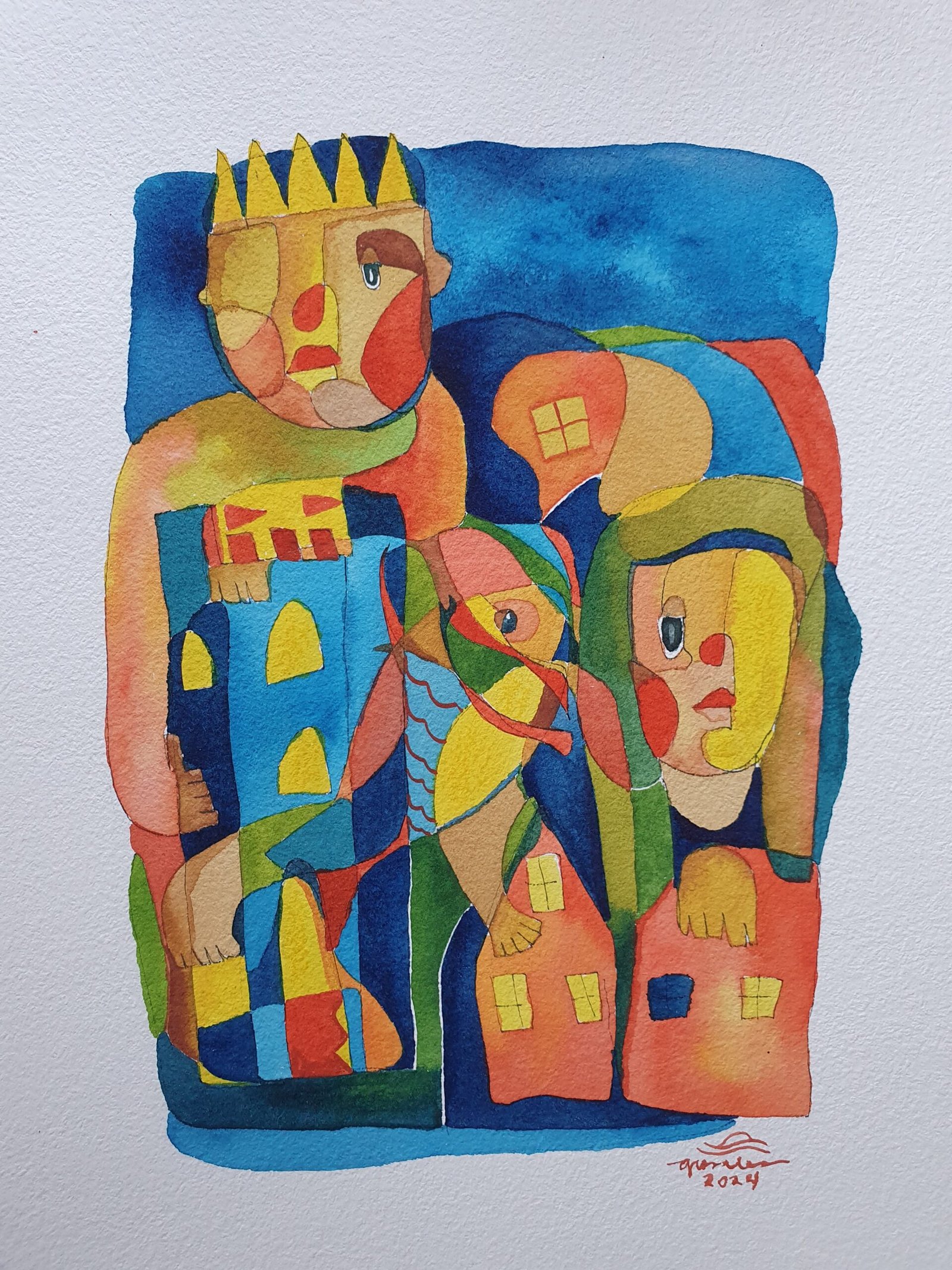 "The Disparity of Being and Unbeing" Watercolor Sketchbook - Image 2